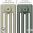 CI-RC-GREEN-002 - Richmond Green 4 Column Victorian Cast Iron Radiator H813mm x W455mm CI-RC-GREEN-002 - Richmond Green 4 Column Victorian Cast Iron Radiator H813mm x W455mm